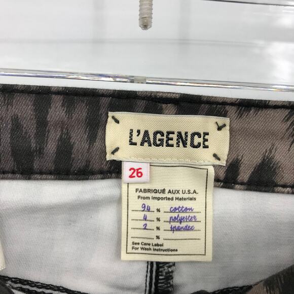 Lagence Margot High Rise Ankle Skinny Leopard Print Jeans 26 Ankle Crop NWT - Picture 6 of 10